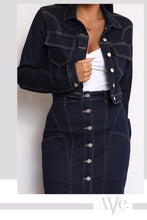 Load image into Gallery viewer, THE AVE DENIM SKIRT - INDIGO