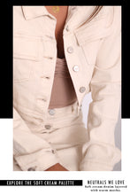 Load image into Gallery viewer, AVE DENIM JACKET - SAND/BEIGE
