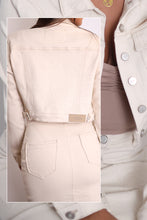 Load image into Gallery viewer, THE AVE DENIM SKIRT- SAND/BEIGE