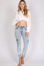 Load image into Gallery viewer, HAYLEY JOGGER JEANS  - Acid Snow Wash
