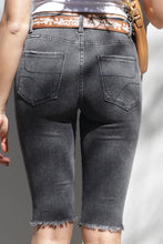 Load image into Gallery viewer, KNEE GRAZER DENIM SHORTS