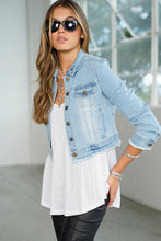 Load image into Gallery viewer, CROPED DENIM JACKET