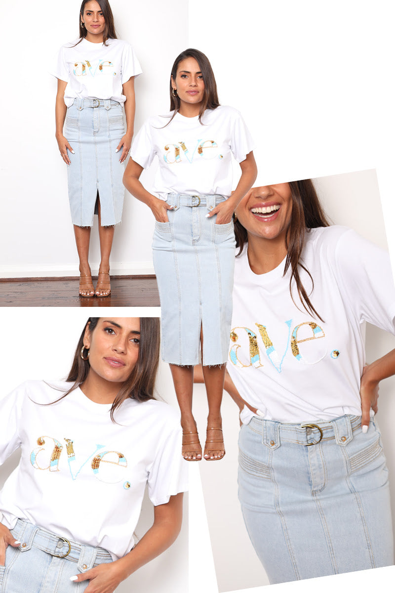 aVe Tee - White
