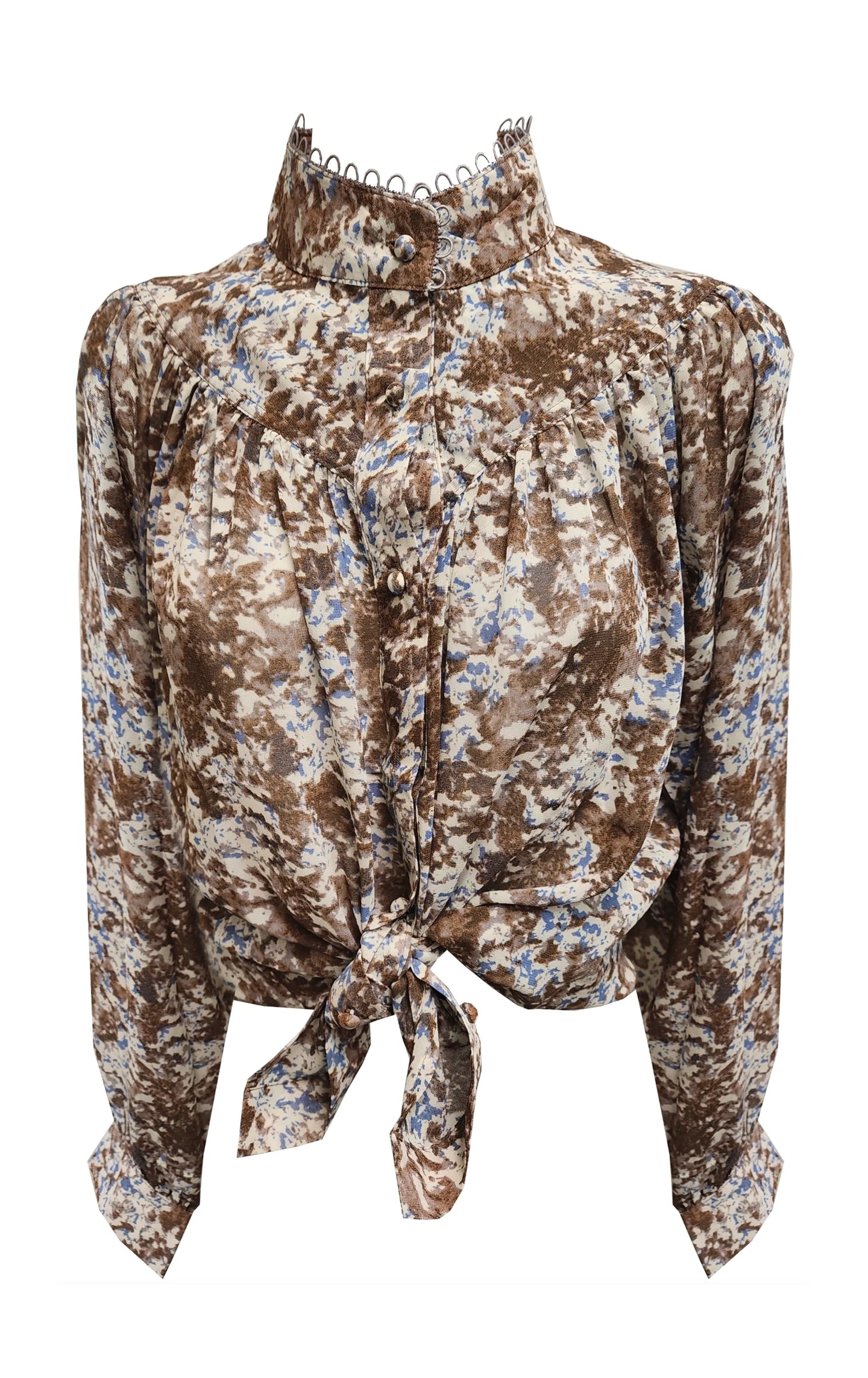 BLUE BOHO SHIRT