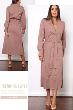 Load image into Gallery viewer, VIOLET TRENCH COAT/DRESS
