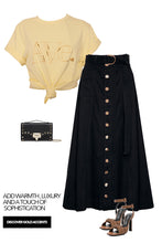 Load image into Gallery viewer, LEXI MAXI DENIM SKIRT
