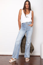 Load image into Gallery viewer, WIDE-LEG DENIM JEANS -Mid Blue
