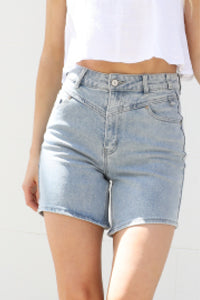 RYLIE DENIM SHORTS- Bleach Blue