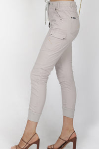 HAYLEY JOGGER JEANS - sand