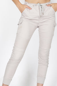 HAYLEY JOGGER JEANS - sand