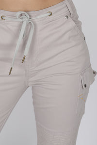 HAYLEY JOGGER JEANS - sand