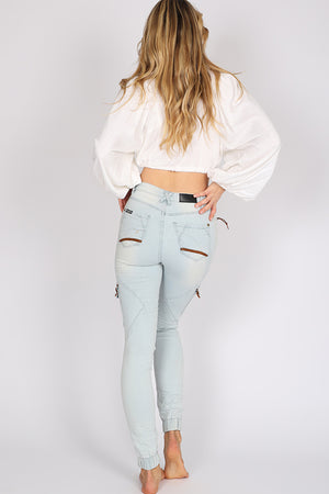 NEW Next Degree Jogger Jeans - Bleach Blue