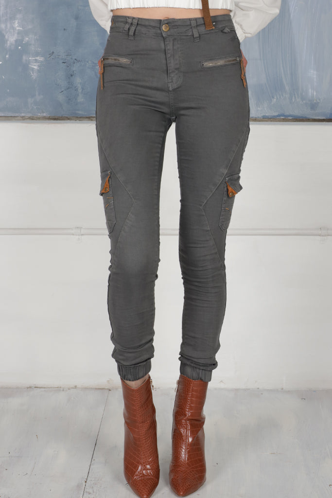 HEYLEY JOGGER JEANS - Vintage Grey