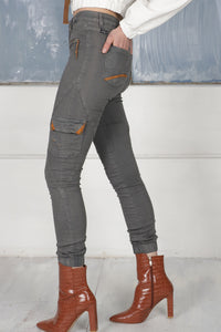 HEYLEY JOGGER JEANS - Vintage Grey