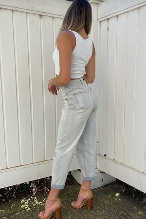 Kendall Mom Jeans - RIPS