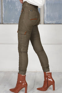 HAYLEY JOGGER JEANS - Vintage Khaki