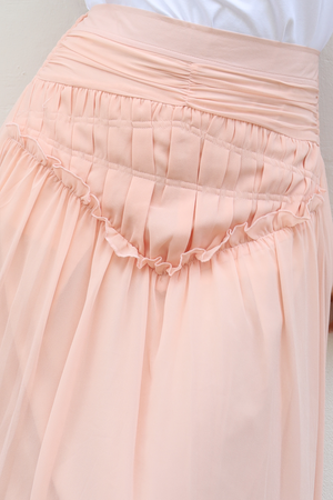 Nora Maxi Skirt -Baby Pink