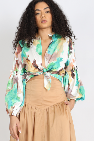 Nostalgic Watercolour Blouse