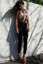 Load image into Gallery viewer, LIMITED EDITION! 7/8 rose-gold hardware - black High Waist Gelato Legs
