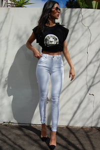 Low Waist White Gelato Legs